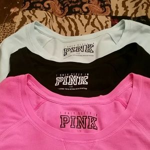 VS PINK thermal shirts All 3 are in great shape